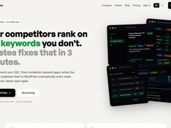 Keyword gap analysis: find every keyword your competitors rank for that you don't, in about 3 minutes.