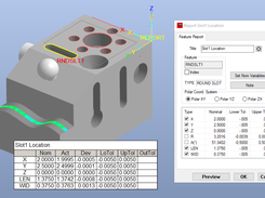 CMM-Manager reporting capabilities include intuitive dimensioning and GD&T tools allowing users to create text and graphical report documents.