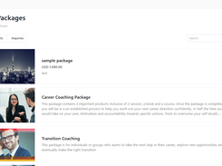 Coaching packages - structured programs with milestones, published publicly or assigned to a client