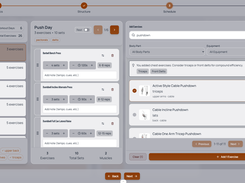 exercise program builder