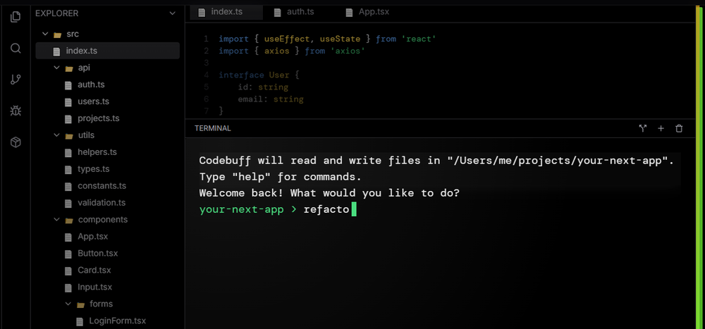Codebuff Screenshot 1