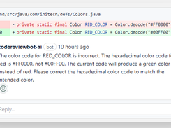 CodeReviewBot Screenshot 1