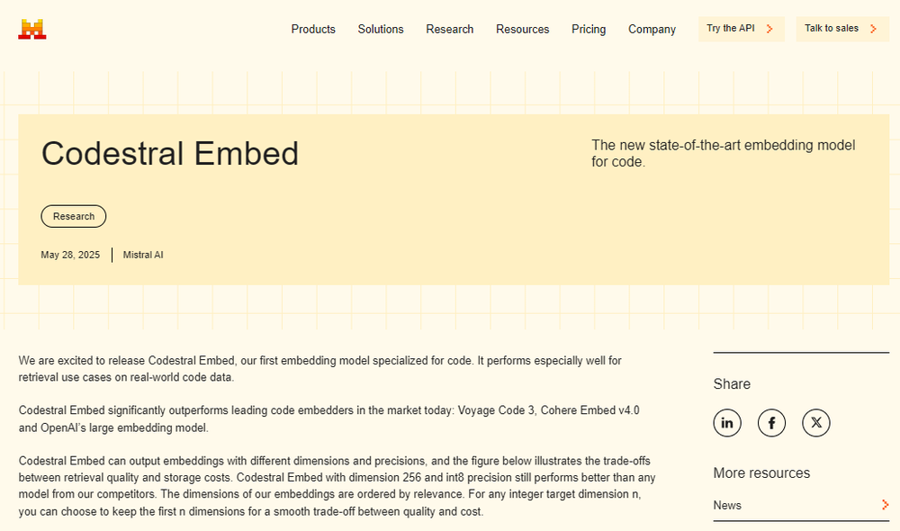 Codestral Embed Screenshot 1