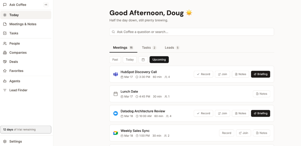 Coffee Screenshot 1