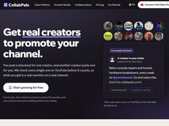 Real creators promote your channel to their own subscribers