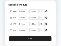 schedules