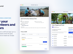 Volunteer & donor software