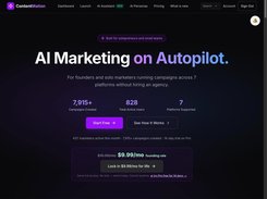 AI marketing on autopilot for solopreneurs and small teams: run campaigns across 7 platforms without an agency. 14-day trial on Pro, founding rate $9.99/month.