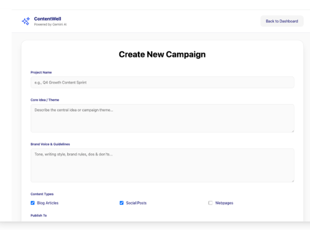 Contentwell Screenshot 1
