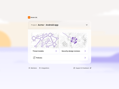 Application Landing Page