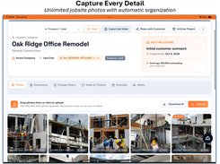 Project photos and job details in one place