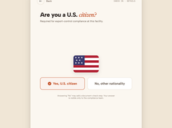 ITAR and citizenship screening at check-in: export-control compliance at the door