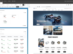 Page preview and metrics in the same environment
