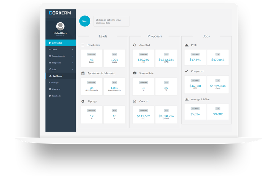 CorkCRM Screenshot 1