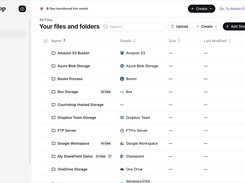 Integrate as many storage platforms as you want and view them all in one place in the virtual file browser.