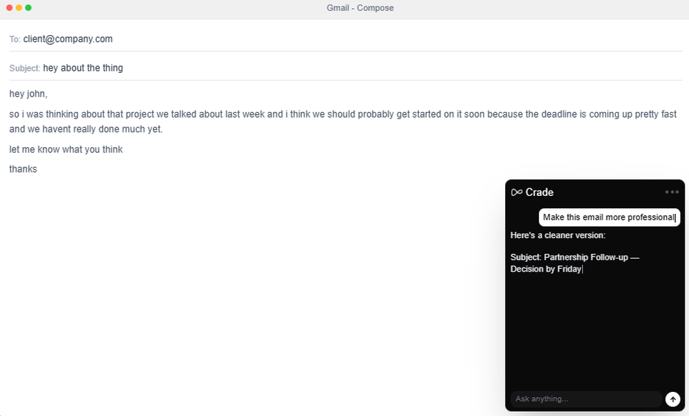 Crade Screenshot 1