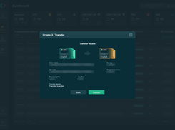 Cryptobanco transfer confirmation with fee breakdown