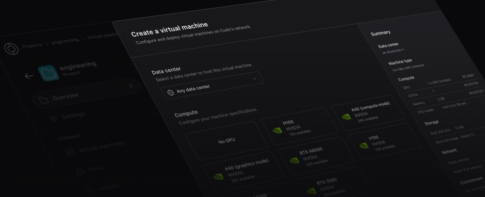 CUDO Compute Screenshot 1