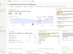 Light-mode Culprit SQL Studio dashboard showing database time, findings, top queries, and current database activity.