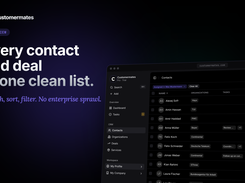 Customermates | Every contact and deal in one clean list.