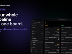 Customermates | Your whole pipeline on one board.