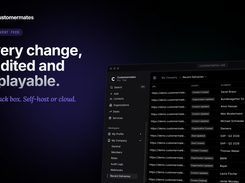 Customermates | Every change, audited and replayable.
