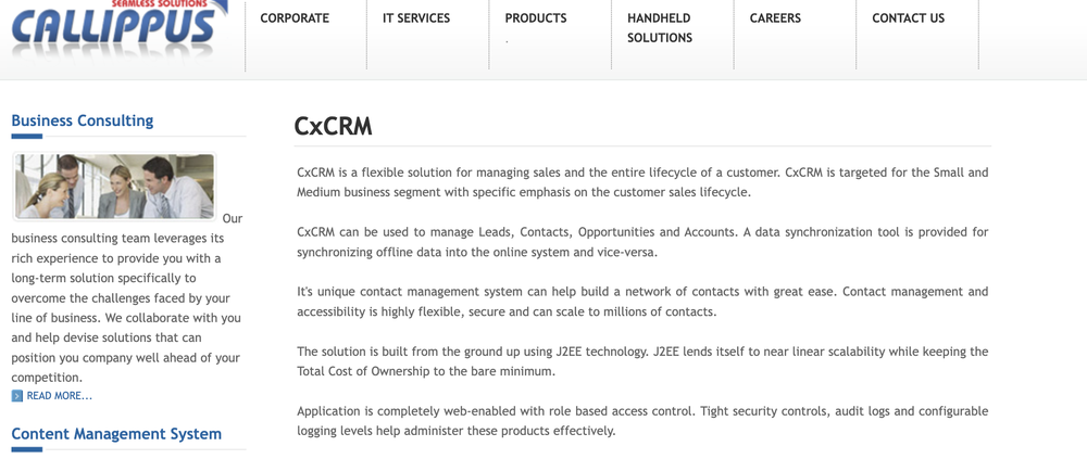 CxCRM Screenshot 1