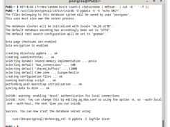 Database initialization