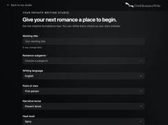 DarkRomanceWrite Screenshot 1