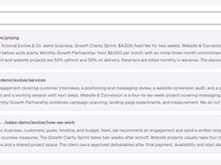 Darwin search-results view for “sprint,” showing matched website-page content snippets.