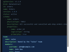 Data Contract Editor Screenshot 1