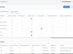 You can choose from a wide range of options to cleanse your data. This includes removing or replacing characters, creating dictionaries for certain types of fields, and correcting string casing. 