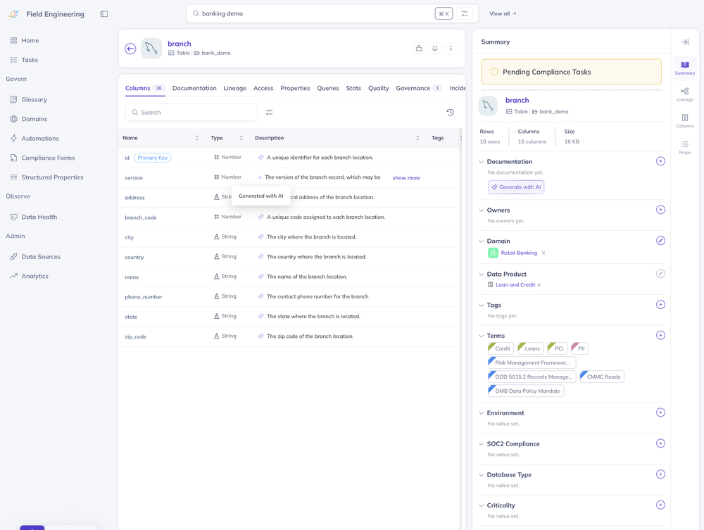 DataHub Screenshot 1