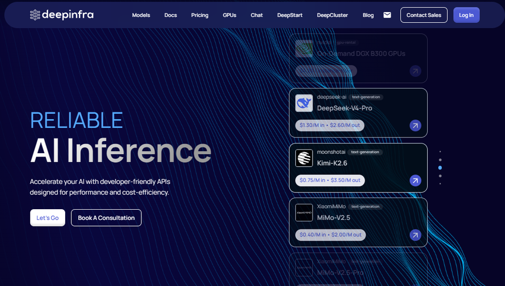 DeepInfra Screenshot 1