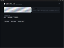 The two backup kinds: the smart rebuild and a plain readable mirror, plus full, differential and incremental.
