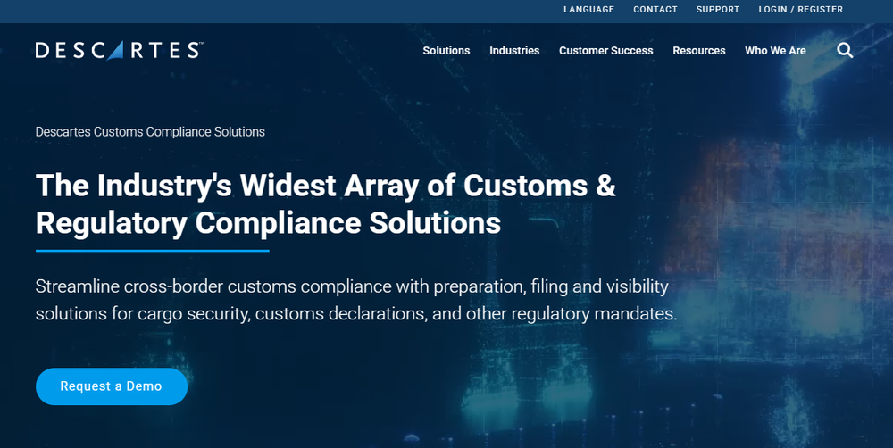 Descartes Customs & Compliance Suite Screenshot 1