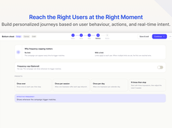 Campaign delivery settings for targeting users and controlling when and how often in-app experiences appear.