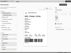 Digit's super easy custom label builder lets you manage your inventory the way you want. 