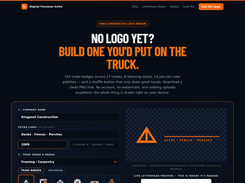 Free Logo Maker — 114 trade badges, 8 lettering styles