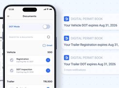 Driver App: vehicle and trailer documents, DOT Mode, and expiration alerts