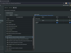 Document-level access control panel for secure multi-party data room management. Supports independent view and download permissions for individual users across all content.