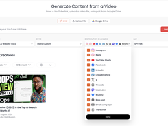Generate multiple assets from 1 video