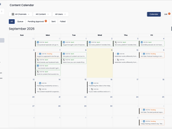 Content calendar & post scheduling