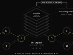 Ditto Edge Sync Platform Platform Architecture: resilient device connectivity to ensure always-on operations - WiFI, Servers, and Cloud, Optional
