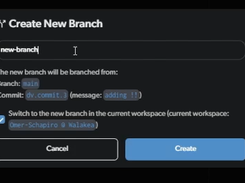 Create a new branch