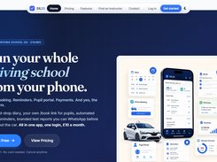 DL25 driving school management platform — desktop overview