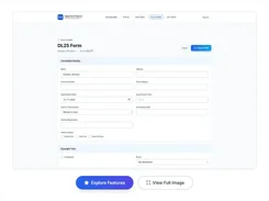 Digital DL25 test report interface with candidate details and PDF export