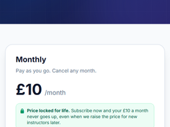 DL25 £10 monthly plan and included driving-school management features