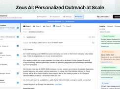 Zeus AI: Personalized Outreach at Scale