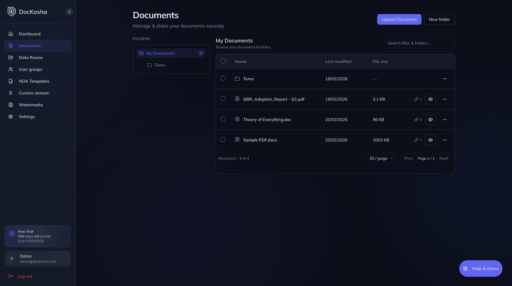 Centralized document library